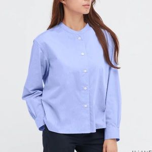 UNIQLO Long Sleeves Shirt - Light Blue - XS